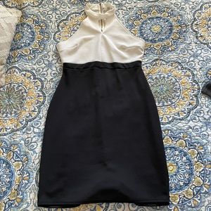 Charlotte Russe sleeveless black and white dress